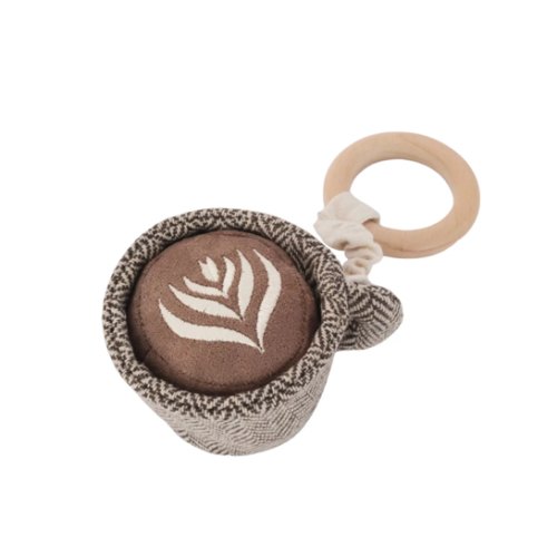 Latte Rattle – Cute Baby Sensory Toy