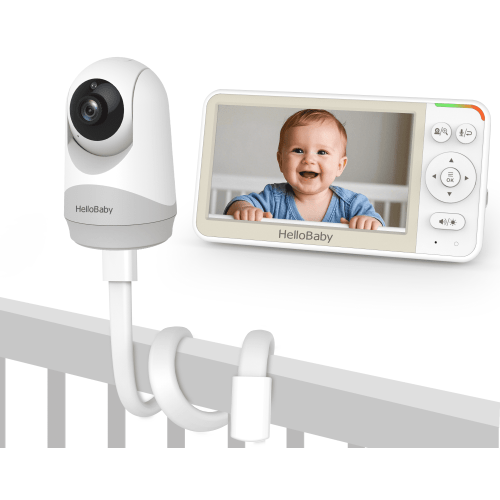 HelloBaby Baby Monitor-HB6256-M-5.0 Inch Video Baby Monitor with Remote Pan and Tilt Function