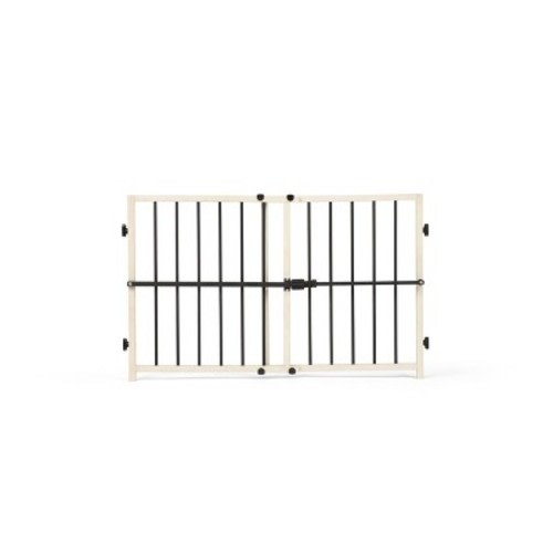 Regalo Metal and Wood Adjustable Gate - Beige
