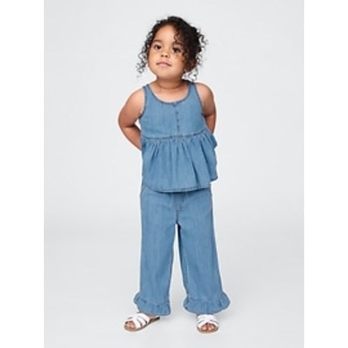 Baby & Toddler Denim Ruffle Outfit Set | Gap
