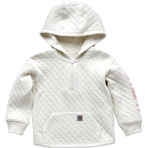 Carhartt girls Long-sleeve Half-zip Hooded Sweatshirt