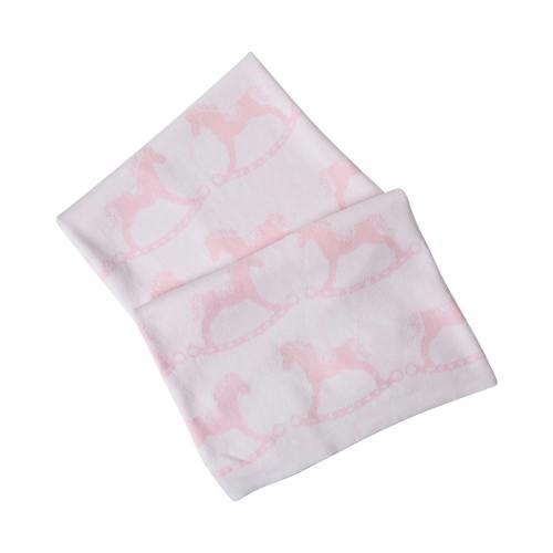 Rocking Horse Baby Blanket - Pink