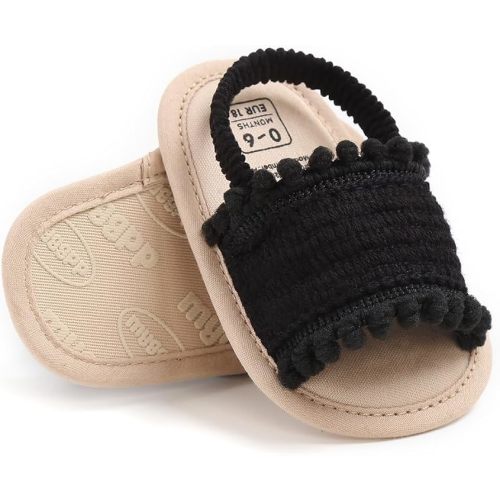 Ohwawadi Baby Boys Girls Sandals Soft Sole Summer Infant Wedding Dress Flat Shoes Beach Sandal Newborn Crib Shoes First Walkers