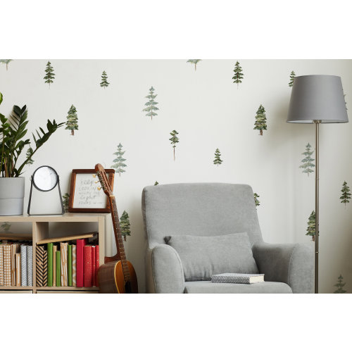 Watercolor Trees Wall Decals / Removable Decals / Forest Decals / Wilderness / Forest Compilation / Wilderness Wall Art / Boys Nursery