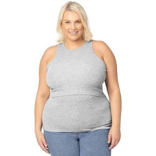 Kindred Bravely Ribbed Racerback Nursing Tank Top | Women's Sleeveless Breastfeeding Shirt