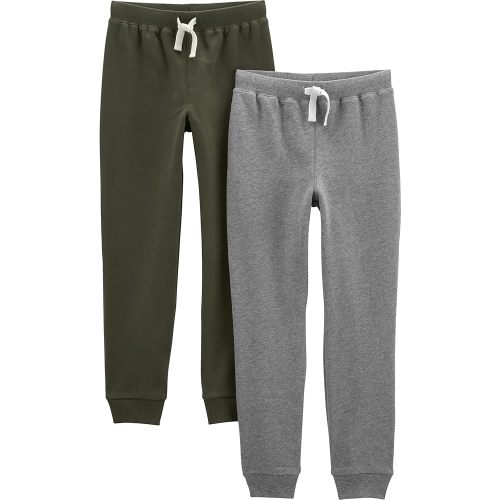 Simple Joys by Carter's Boys' 2-Pack Pull on Fleece Pants