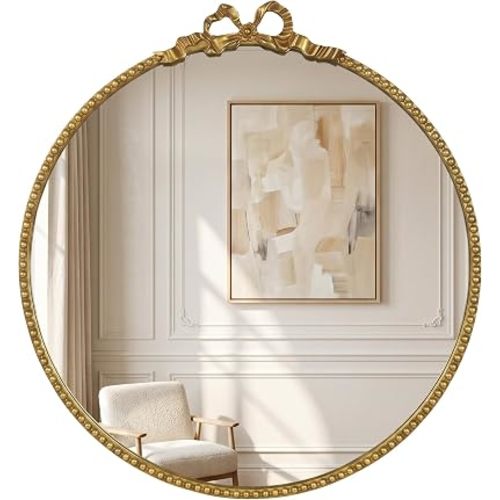 Antique Gold Mirror 24 Inch Round Mirror