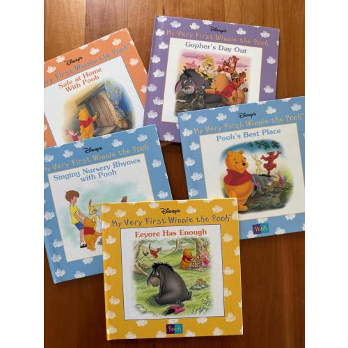 Disney's My First Winnie-the Pooh Collection - 1999 Grolier Hardcovers - Set of 5
