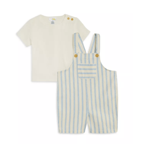Boys' Tee & Striped Overalls Set, Baby - Exclusive