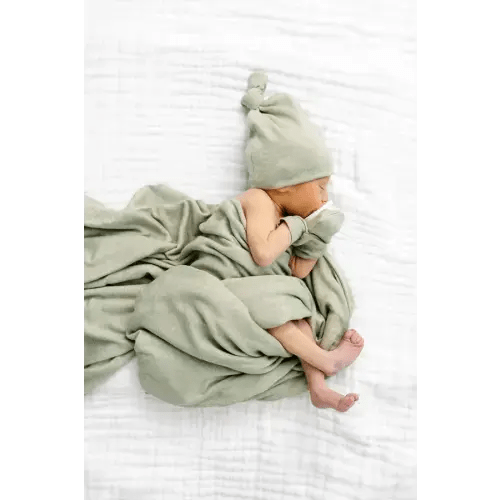 Collins Plush Knit Newborn Hat Bundle (Top + Bottom)