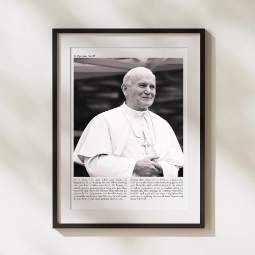 Pope John Paul II Quote Print, Catholic Home Decor