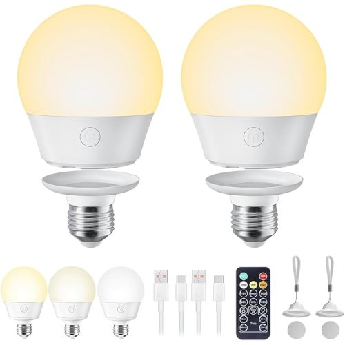 Brightown E26 Rechargeable Light Bulb