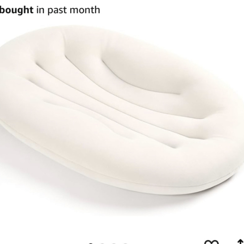 Baby Lounger for Newborn: Portable & Lightweight Pillow for Tummy Time Playtime & Diaper Changes - Skin-Friendly & Breathable for 0-12 Month Supervised Use