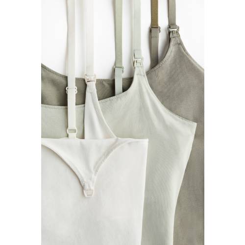 MAMA 3-PACK NURSING CAMISOLE TOPS