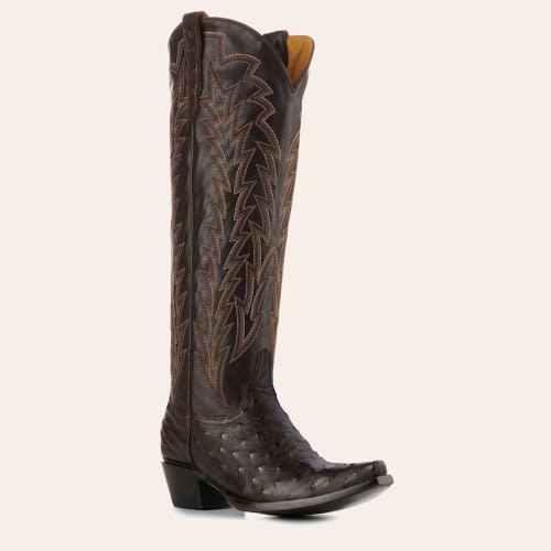 JRC & Sons Women’s Nicotine Jacqueline Leather Snip Toe Tall Cowboy Boots - Cavender’s