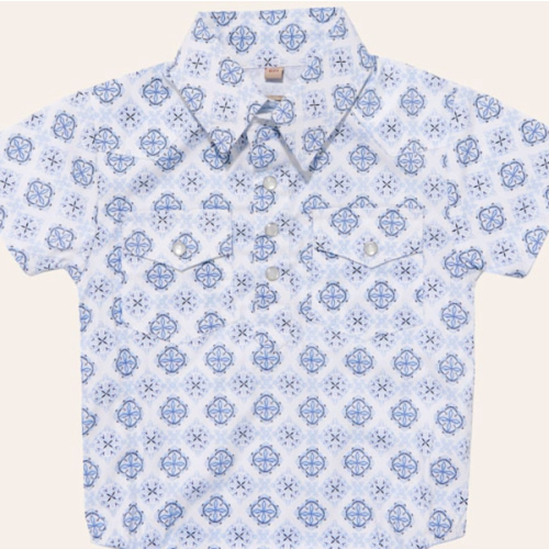 Rafter C Infant Boy's Wallpaper Blue Onesie I Cavender's