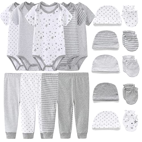 Chamie Newborn Baby Cute Design Bodysuit Short Sleeve One-Piece Baby Clothes for Boys and Girls