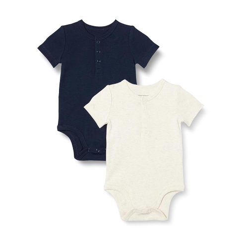 Amazon Essentials unisex-baby Henley Bodysuit