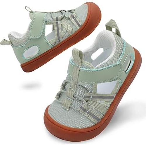 BARERUN Baby Boys Girls Water Sport Shoes Quick Dry Mesh First Walker Sandals Lightweight Non-Slip Toddler Barefoot Walking Sneakers for Beach Swim Pool Summer Play