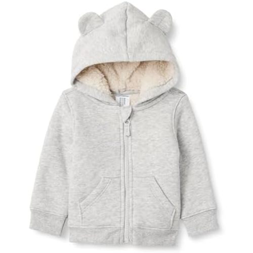 Amazon Essentials unisex-baby Sherpa Lined Full Zipper Hoodie