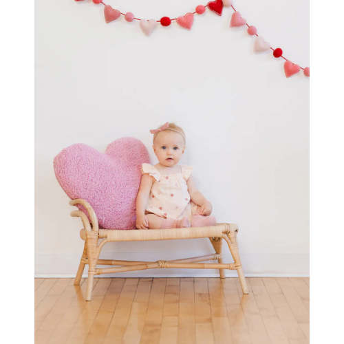 Bonnie Romper Heart Embroidery