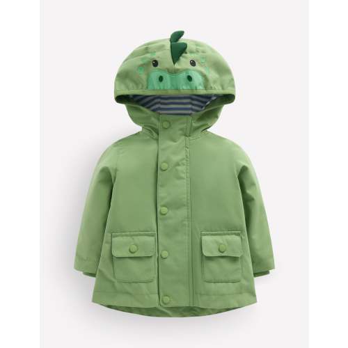 Shower Resistant Fisherman-Green Dinosaur