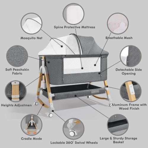 Harppa Cuddly 3-in-1 Baby Bassinet