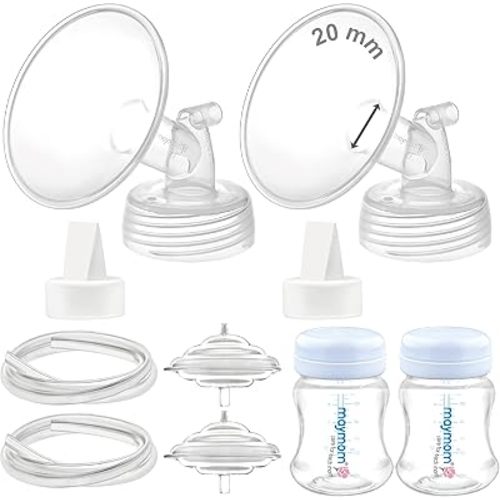 Maymom Pump Parts Compatible with Spectra S2 S1, 20mm Flange Valve Tube Bottle Backflow Protector, Not Original Spectra S2 Replacement Pump Parts Duckbill Valve Bottle