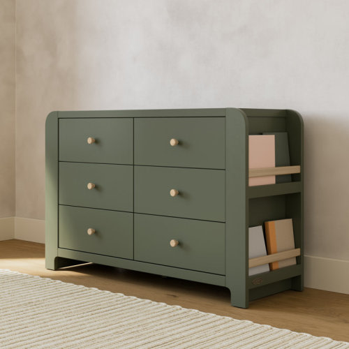 Graco Read-With-Me 6 Drawer Dresser With Bookshelves & Reviews | Wayfair