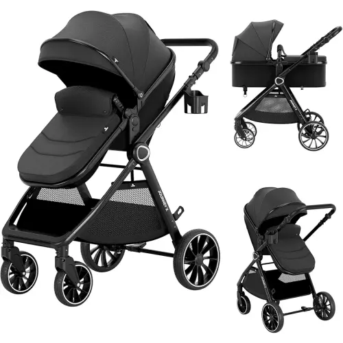 Baby Stroller 2 in 1 Newborn Convertible Stroller Bassinet for Infant New Born Pushchair 0-36 Month