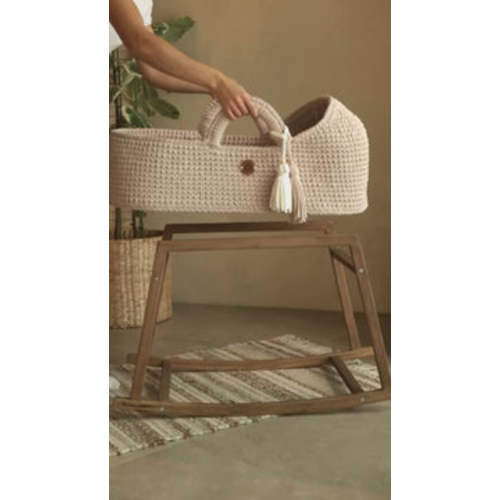 Baby Moses Basket with Round Hood | Unique, Handmade by Anzy Home
