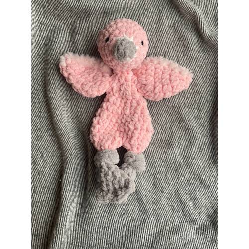 Flamingo Knotted Lovey