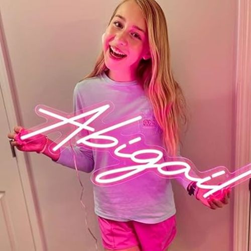 Custom Neon Signs for Wall Decor Personalized Large Pink Néon Led Light Signs Aesthetic Room Bedroom Decoration Wedding Birthday Make Your Own Kit