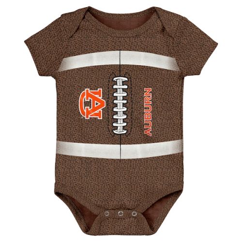 Auburn Tigers Newborn & Infant Catch Me Football Bodysuit - Brown