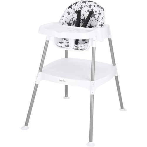 Evenflo Eat and Grow 4-in-1 Convertible High Chair (Pop Star White)