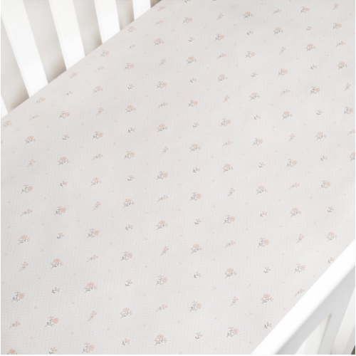 Ditsy Floral Crib Sheet - Pink