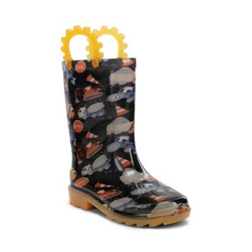 Western Chief Toddler Dig It Truck Rain Boots - Orange 6T