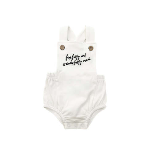 Fearfully and Wonderfully Made Embroidered Romper – OUR HOUSE ABOVE
