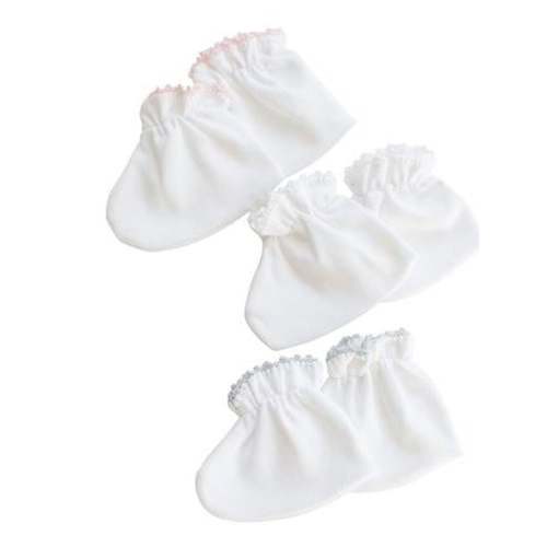 Pixie Lily Jersey Booties – White Trim