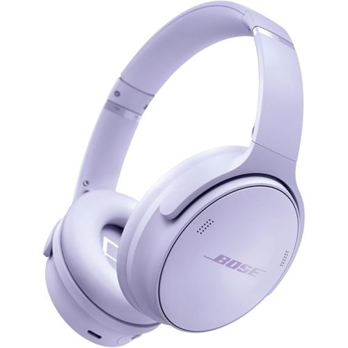 Bose QuietComfort Bluetooth Headphones, Wireless Headphones with Active Over Ear Noise Cancelling and Mic, Deep Bass, Up to 24 Hours of Playtime, Chilled Lilac - Limited Edition Color