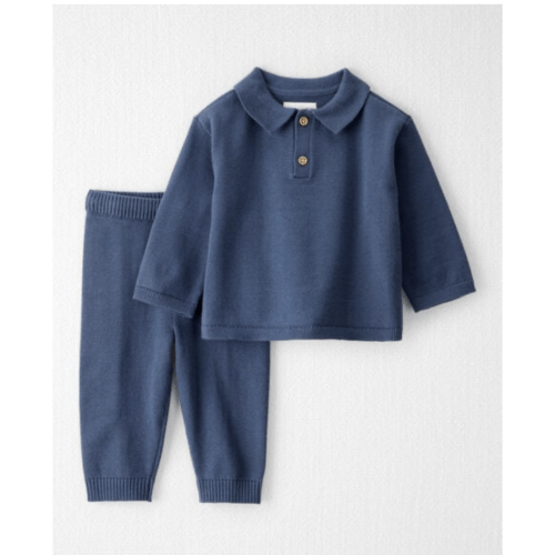 Baby Boy 2-Piece Organic Cotton Sweater Knit Set - 9M