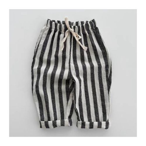 MyKids-USA Summer Hot Selling Baby Breathable Thin Striped Loose Comfortable Pants