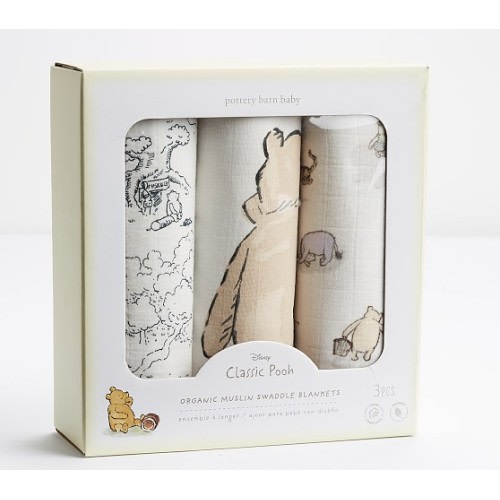 Disney Winnie The Pooh Organic Muslin Swaddle Set