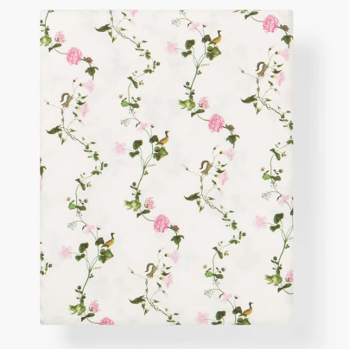 The Crib Sheet - Light Pink Trellis