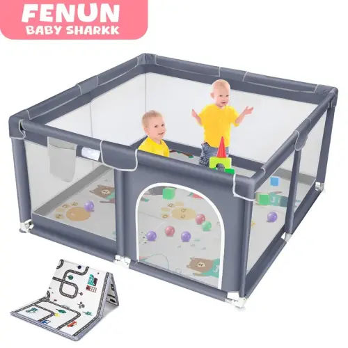 Baby Playpen with Anti-Slip Mat for Indoor&Outdoor Playard Kids - TikTok Shop