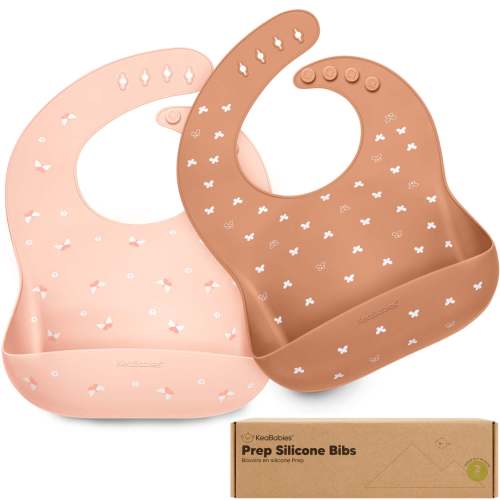 2-Pack Prep Silicone Bibs (Butterflies)