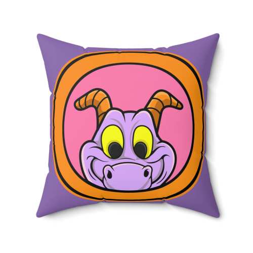 Imagination Dragon Character Spun Polyester Square Pillow | One Little Spark | Dream Finder | Horizon | Main Street USA | Annual Passholder