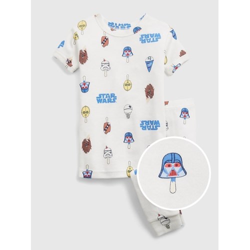 babyGap | Star Wars™ Ice Cream Graphic 100% Organic Cotton PJ Set in new off white
