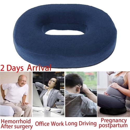 "Omewoold Donut Pillow for Tailbone Pain, Memory Foam Cushion for Postpartum, Surgery, Hemorrhoids Relief, 15"" x 12"