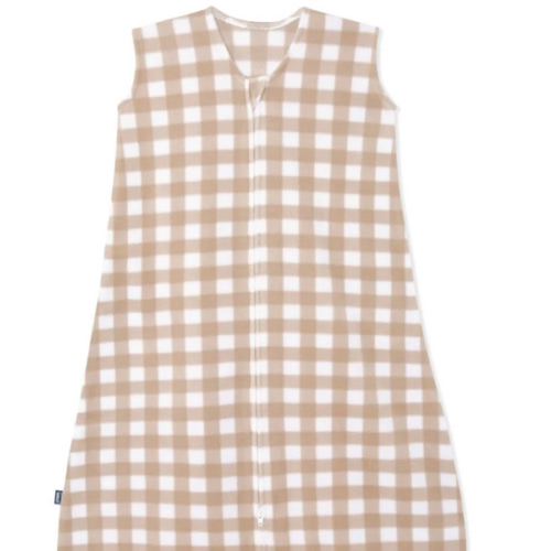 Tan Gingham Micro-Fleece Sleep Sack |Small | HALO